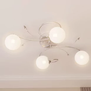 Lumarko Lampa sufitowa, okrągłe szklane klosze, 4 żarówki LED, G9 - Lampy sufitowe - miniaturka - grafika 4