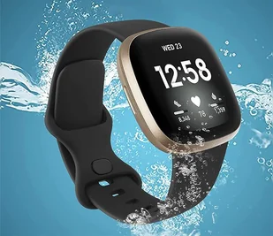 Opaska / Pasek Braders do Fitbit Versa 4 / Fitbit Versa 3 czarny - Akcesoria do smartwatchy - miniaturka - grafika 9