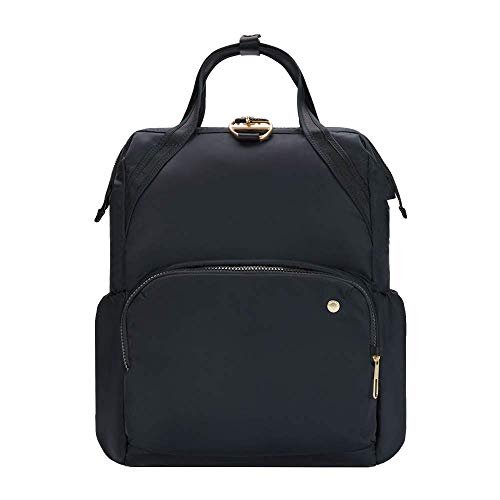 Pacsafe Citysafe CX, Daypack, torba z uchwytem, plecak z zabezpieczeniem przed kradzieżą, czarny/czarny