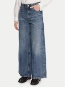 Spodnie damskie - Tommy Hilfiger Jeansy WW0WW46731 Niebieski Wide Leg - miniaturka - grafika 1