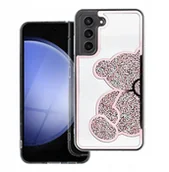 Etui i futerały do telefonów - Futerał TEDDY BEAR do SAMSUNG A56 5G różowy - miniaturka - grafika 1