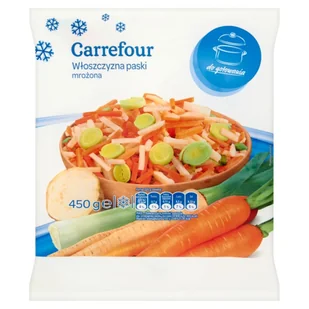 Carrefour Włoszczyzna paski mrożona 450 g - Mrożonki warzywne i owocowe - miniaturka - grafika 1