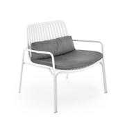 Fotele i krzesła ogrodowe - Krzesło Ogrodowe Melby Biały / Popiel Halmar - miniaturka - grafika 1
