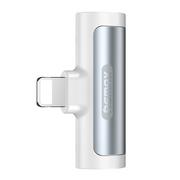 Adaptery i przejściówki - Remax SMOTH adapter przejściówka ze złącza Lightning na 2x port Lightning biały (LT RL-LA04i) LT RL-LA04i - miniaturka - grafika 1