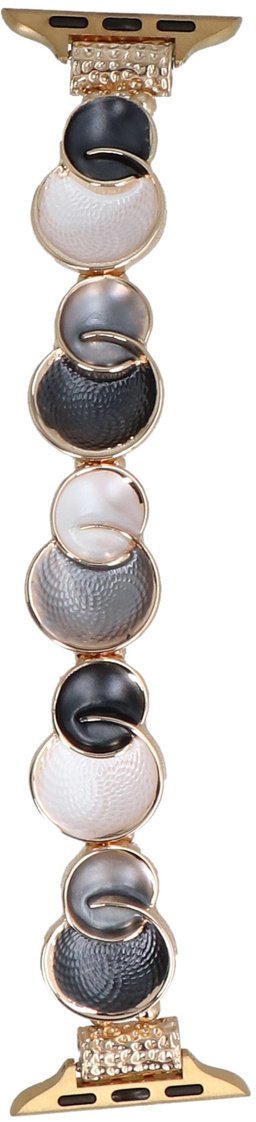 GlacierX bransoleta do smartwatcha Gleam Bubbles Stretch Bracelet Aero Blue do AW 38/40/41mm Szaro-Biała