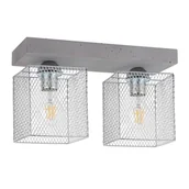 Lampy sufitowe - Spotlight Gittan lampa sufitowa 2-punktowa szara/chrom 8172236 - miniaturka - grafika 1
