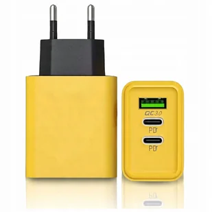 Ładowarka Sieciowa Szybka Gan Ii 65W 3A Qc 3.0 2X Usb C A Power Delivery - Ładowarki do telefonów - miniaturka - grafika 1