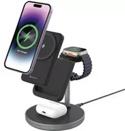 Ładowarki do telefonów - Adam Elements Magnetyczna stacja ładująca 5w1 MagSafe, czarna - miniaturka - grafika 1