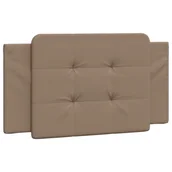 Inne meble do sypialni - vidaXL Poduszka na wezgłowie, cappuccino, 100 cm, sztuczna skóra - miniaturka - grafika 1