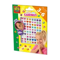 Zabawki kreatywne - Ses Creative Kolczyki samoprzylepne 80szt - biżuteria - miniaturka - grafika 1