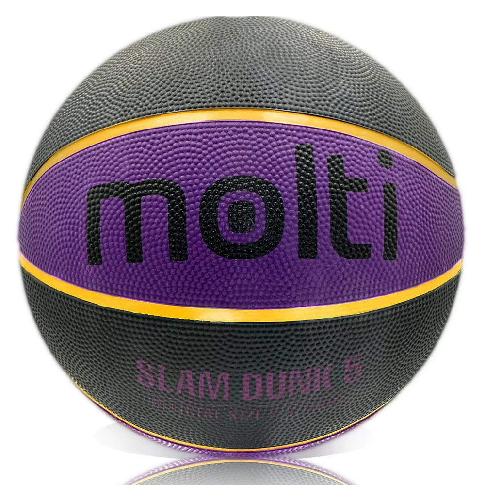 Piłka do koszykówki MOLTI PK001 fiolet-czarna r.5