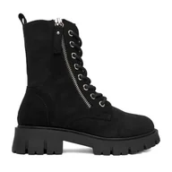 Buty dla dziewczynek - Trzewiki DeeZee CEO-CS5907-24 Czarny - miniaturka - grafika 1