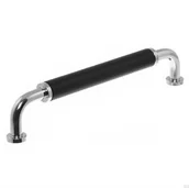 Zawiasy, okucia i inne akcesoria - Uchwyt meblowy podłużny 4820 128 Nikiel Polerowany z Czarnym - miniaturka - grafika 1