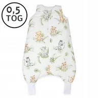 Śpiworki dla dzieci - LETNI Śpiworek z nogawkami 56-68 XS 0,5 TOG BAWEŁNA 100% PRODUKT POLSKI - miniaturka - grafika 1