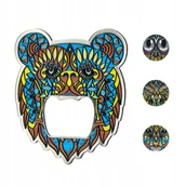 Korkociągi i otwieracze - Otwieracz Stalowy Do Butelek Napojów Kapsli Miś - miniaturka - grafika 1