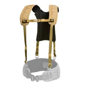 Odzież taktyczna i umundurowanie - Templars Gear - Szelki taktyczne 4-punktowe H-Harness - MOLLE - Coyote Brown - TG-H-HAR-4-CB - miniaturka - grafika 1