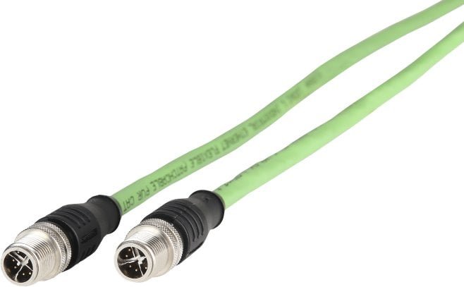METZ CONNECT kabel połączeniowy M12 męski-M12 męski, 8-biegunowy, kodowany X, przelotowy, 10 m