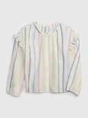 Bluzki damskie - BLUZKA DZIECIĘCA DZIEWCZĘCA KOSZULA W PASECZKI GAP KIDS M (128-134) - miniaturka - grafika 1