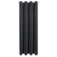 Zasłony - Zasłona NITA 140x250 czarna 100% blackout - miniaturka - grafika 1