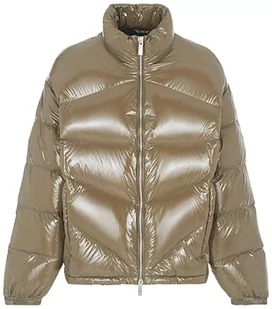 Armani Exchange Męska kamizelka puchowa Glossy Coated Nylon, Crocodile, M - Garnitury - miniaturka - grafika 1