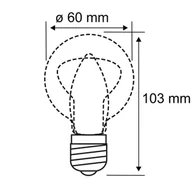 Żarówki LED - Paulmann żarówka LED B22d A60 9W 2 700 K opalowa - miniaturka - grafika 1