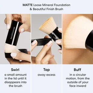 bareMinerals Matte Foundation SPF 15 - podkład do twarzy Neutral Dark 24 - Podkłady do twarzy - miniaturka - grafika 7