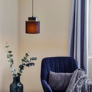 Luminex Frodi 3181 lampa wisząca zwis 1x60W E27 czarny/złoty - Lampy sufitowe - miniaturka - grafika 2