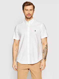 Koszule męskie - Ralph Lauren Polo Koszula 710867700002 Biały Custom Fit - grafika 1