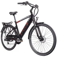 Rowery elektryczne - BOTTECCHIA Rower elektryczny BOTTECCHIA BE16 E-City Man M20 28 cali męski Czarno-czerwony Raty BOTTECH BE16075002 1 - miniaturka - grafika 1