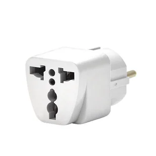 ADAPTER ZASILANIA  POLSKA ANGLIA BIAŁY Z ZABEZPIECZENIEM PRZEJŚCIE AC PL - UK - Pozostałe akcesoria do telefonów - miniaturka - grafika 1