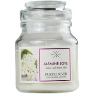 Świece - Sojowa świeczka zapachowa w szkle Purple River 113 g Jaśmin Jasmine Love - miniaturka - grafika 1