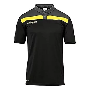 Uhlsport Męska koszulka polo Offense 23 Polo Shirt, czarny/antracyt/limonkowy anioł, 5XL, 100221323 100221323 - Koszulki męskie - miniaturka - grafika 1