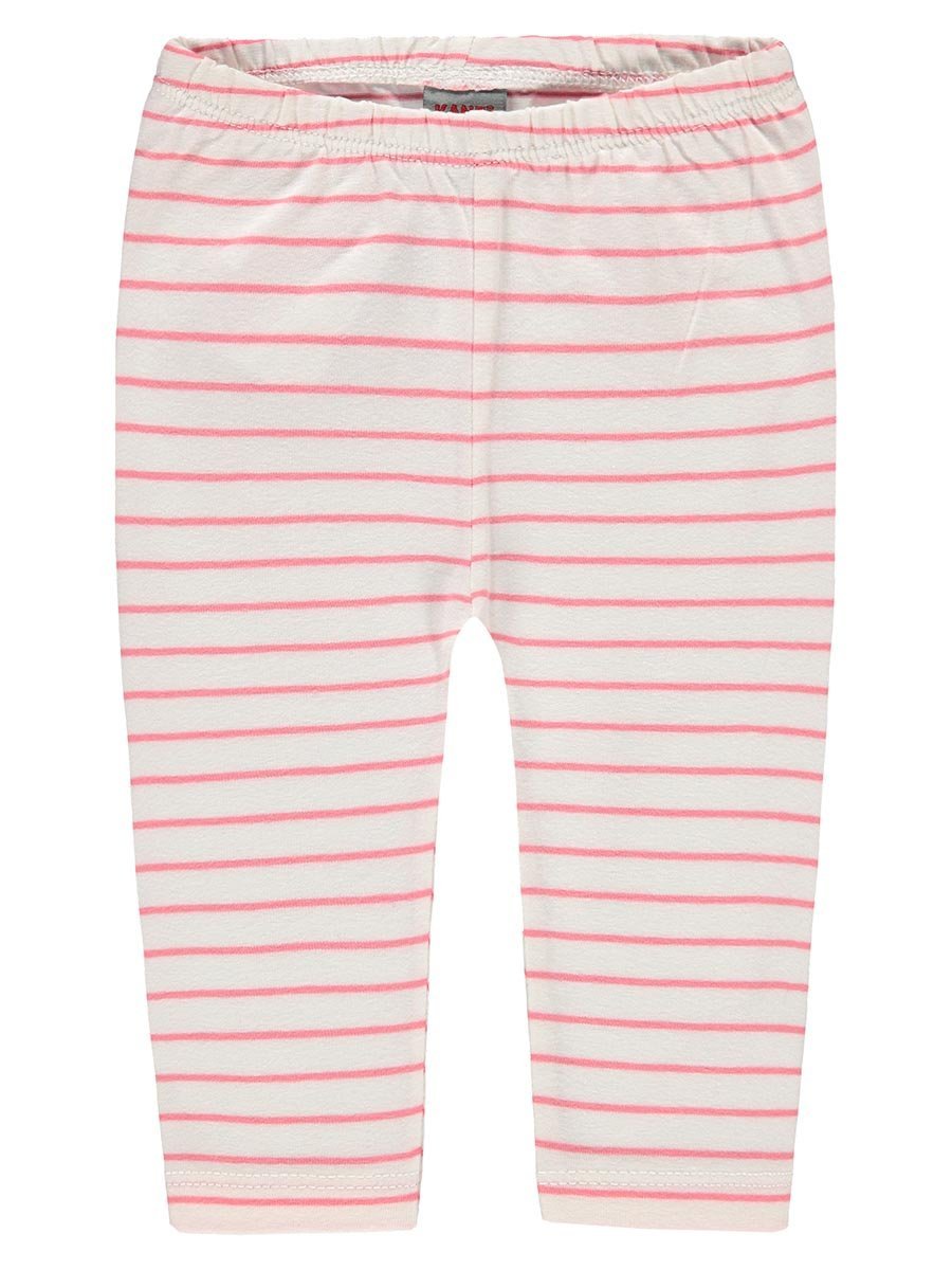 Niemowlęce dziewczęce legginsy w paski różowe Kanz r.80