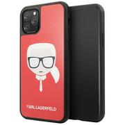 Etui i futerały do telefonów - Karl Lagerfeld Obudowa dla telefonów komórkowych Dle Layers Glitter pro Apple iPhone 11 Pro KLHCN58DLHRE) Czerwony - miniaturka - grafika 1