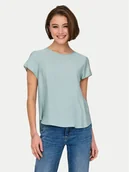 Koszulki i topy damskie - ONLY T-Shirt Aya 15339742 Zielony Regular Fit - miniaturka - grafika 1