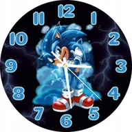 Zegary - Zegar Ścienny Dla Dzieci Sonic Dla Chłopca 30 Cm - miniaturka - grafika 1
