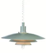 Lampy sufitowe - Markslojd Szara lampa wisząca KIRKENES na regulowanej lince - miniaturka - grafika 1
