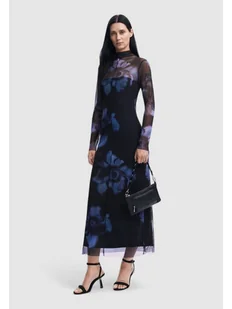 Desigual Sukienka codzienna Nueva Orleans 24WWVK54 Niebieski Slim Fit - Sukienki - miniaturka - grafika 1