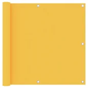 Parawany - vidaXL Parawan balkonowy, żółty, 90x500 cm, tkanina Oxford vidaXL - miniaturka - grafika 1
