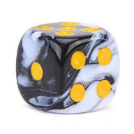 Gry planszowe - Kostka K6 1,1 cm RPG Cruella De Mon Kość Sześciościenna - miniaturka - grafika 1