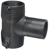 Łączniki, trójniki, kształtki - Trójnik elektrooporowy 90ST. DN90 PE100, SDR11, PN10 gaz/PN16 woda - miniaturka - grafika 1