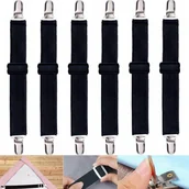 Organizery na łóżeczko - 6x Napinacze Prześcieradła Klipsy Zapięcie regulowane 50 - 230 cm Mocne - miniaturka - grafika 1