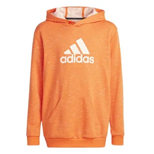 Bluza adidas Future Icons Badge Of Sport Hooded Sweatshirt HP0904 - pomarańczowa - Bluzy dla dziewczynek - miniaturka - grafika 1