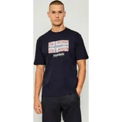 Koszulki męskie - Napapijri T-shirt S-DRAPEAU SS | Relaxed fit - miniaturka - grafika 1