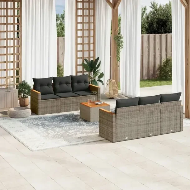 Zestaw Mebli Ogrodowych Rattan Komplet Wypoczynkowy Na Taras Balkon Ogród