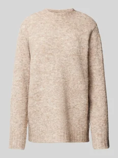Sweter z dzianiny z golfem model ‘Bestina’ - Swetry damskie - miniaturka - grafika 1