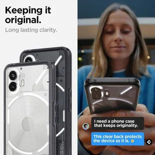 Etui NOTHING PHONE 2 Spigen Ultra Hybrid Crystal Space transparentne - Etui i futerały do telefonów - miniaturka - grafika 7