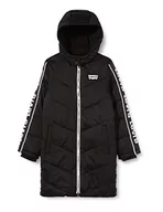 Kurtki i płaszcze dla dziewczynek - Levi's Kids Kurtka dziewczęca Lvg Long Puffer, Czarny, 16 Lata - miniaturka - grafika 1