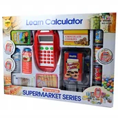 Zabawy w naśladowanie dorosłych - CZYTNIK KART KALKULATOR KASA SKLEP SUPERMARKET PRODUKTY SPOŻYWCZE - miniaturka - grafika 1