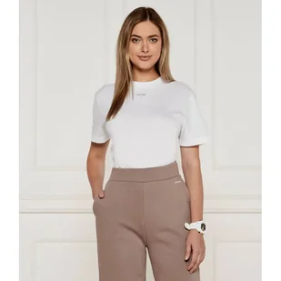 Calvin Klein T-shirt Regular Fit - Koszulki i topy damskie - miniaturka - grafika 1